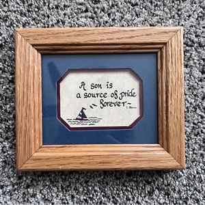 A son is a source of pride forever wall decor